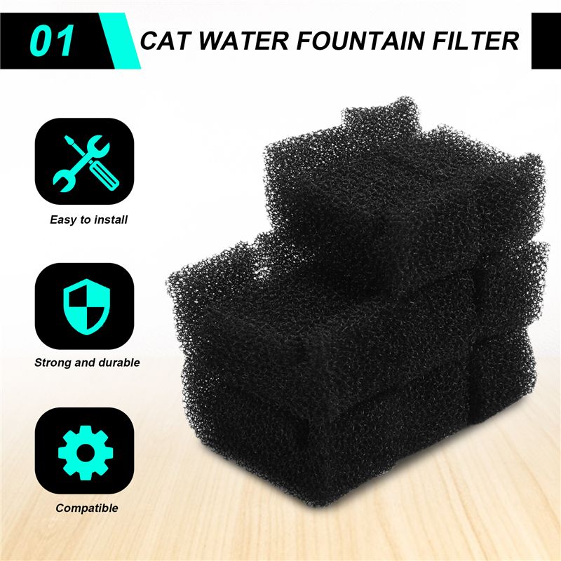 AT02-8PCS Sponge Filter For Ca - Pet Fountain Filter Replacement review and price