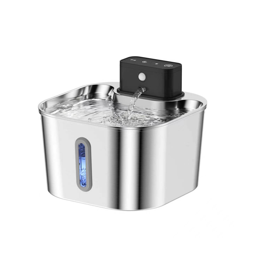 2L Stainless Steel Wireless Re - Wireless Pet Water Fountain Battery review and price