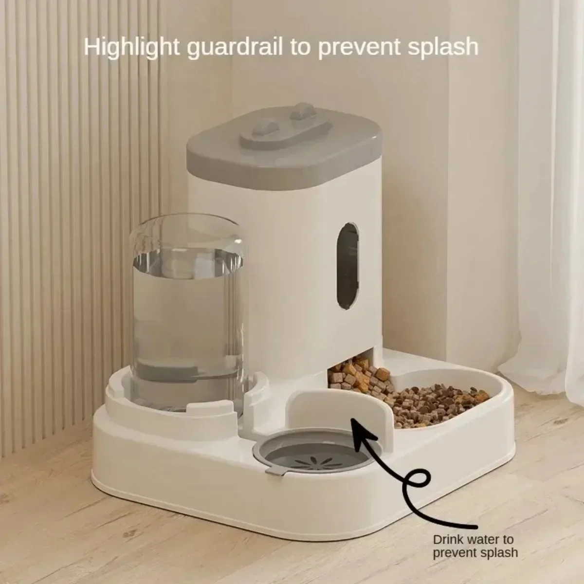 Automatic Dog Cat Feeder with  - Dog Water Fountain Large review and price