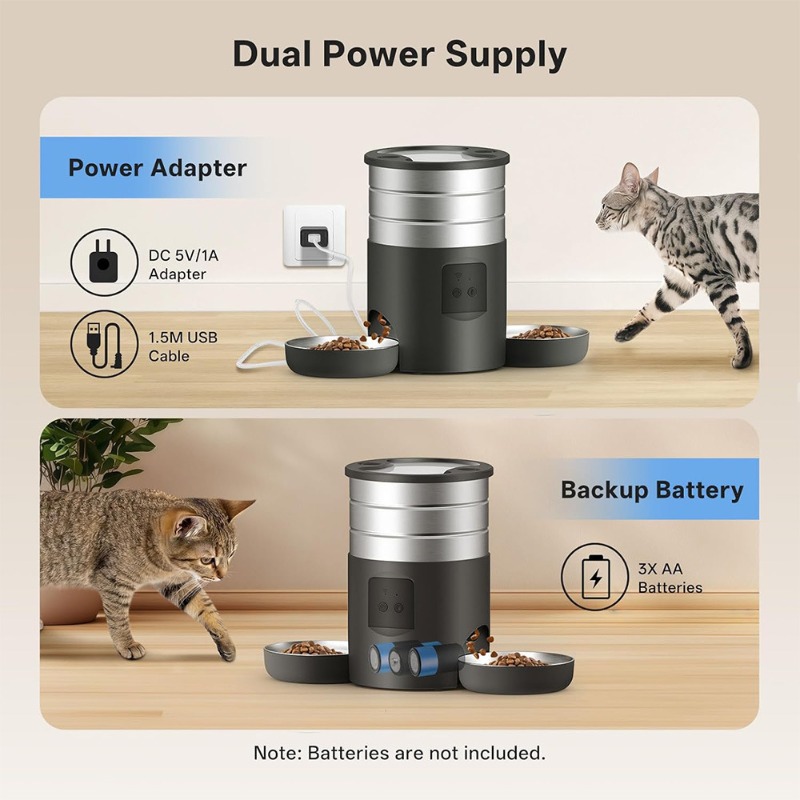 4.5L WiFi Smart Pet Feeder Aut - Pet Feeder App Control Portion review and price