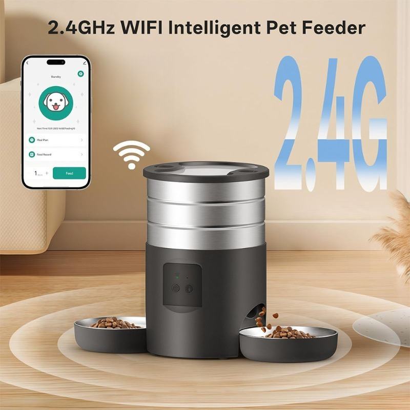 4.5L WiFi Smart Pet Feeder Aut - Pet Feeder App Control Portion review and price