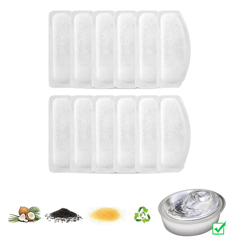 12 Pcs Replacement Carbon Filt - Pet Fountain Filter Replacement review and price