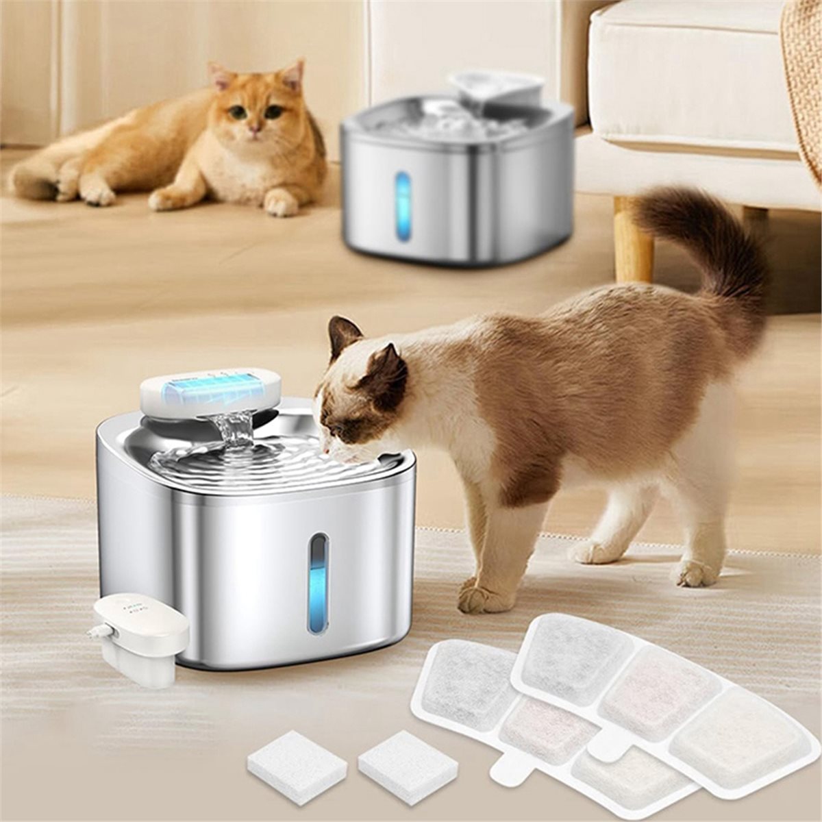 AT16 8+8 Pack Cat Water Founta - Pet Water Fountain Pump Replacement review and price