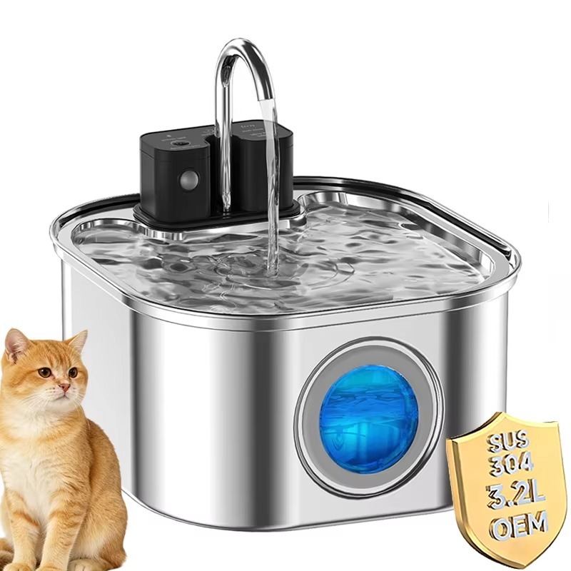3.2L Wireless Cat Water Founta - Wireless Pet Water Fountain Battery review and price