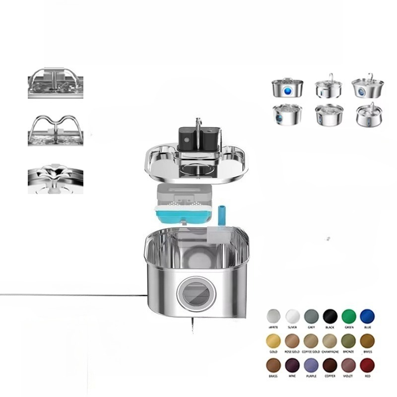 3.2L Wireless Cat Water Founta - Wireless Pet Water Fountain Battery review and price